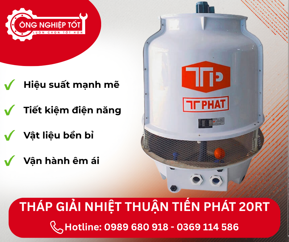 Những ưu điểm nổi bật của tháp giải nhiệt Thuận Tiến Phát 20RT